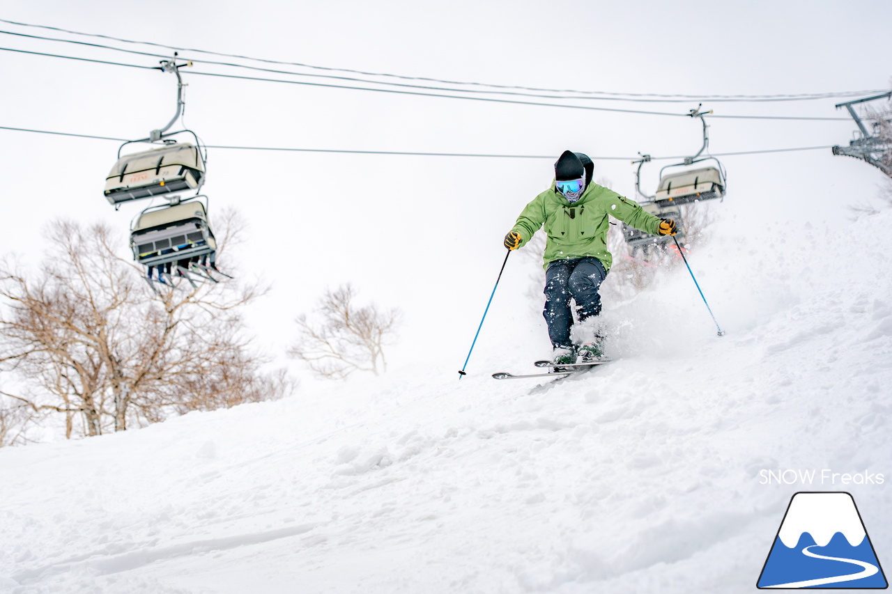 サッポロテイネ｜今シーズンは春セッション！プロスキーヤー・谷藤昌司さんと滑る１日。まさかのパウダー？！